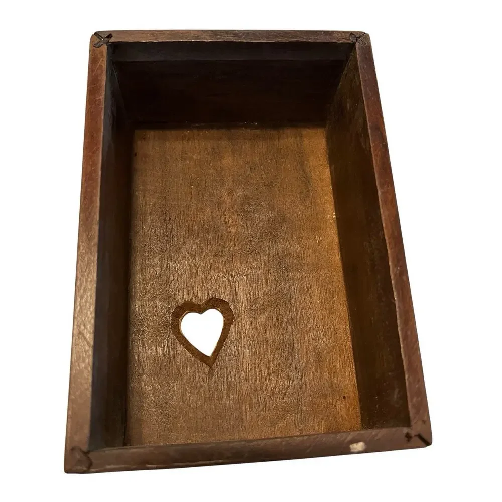 Marquetry Playing Cards Box Two Decks of Cards Aces Rustic Repair Vintage Gamble